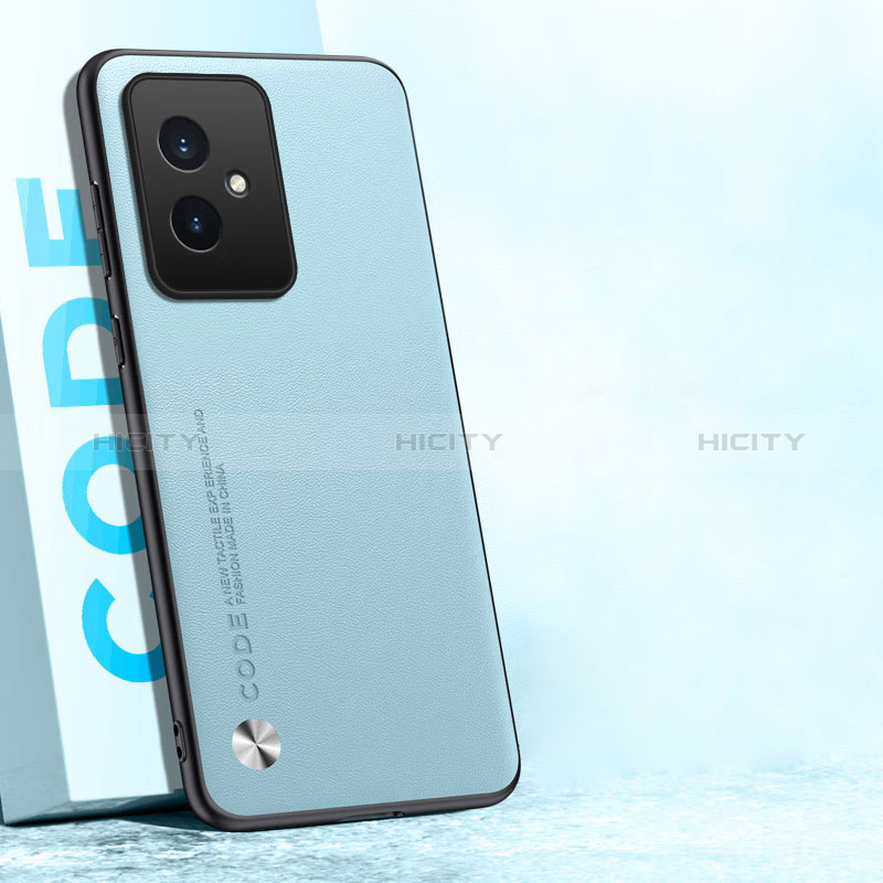 Handyhülle Hülle Luxus Leder Schutzhülle S02 für Huawei Honor 100 5G Cyan