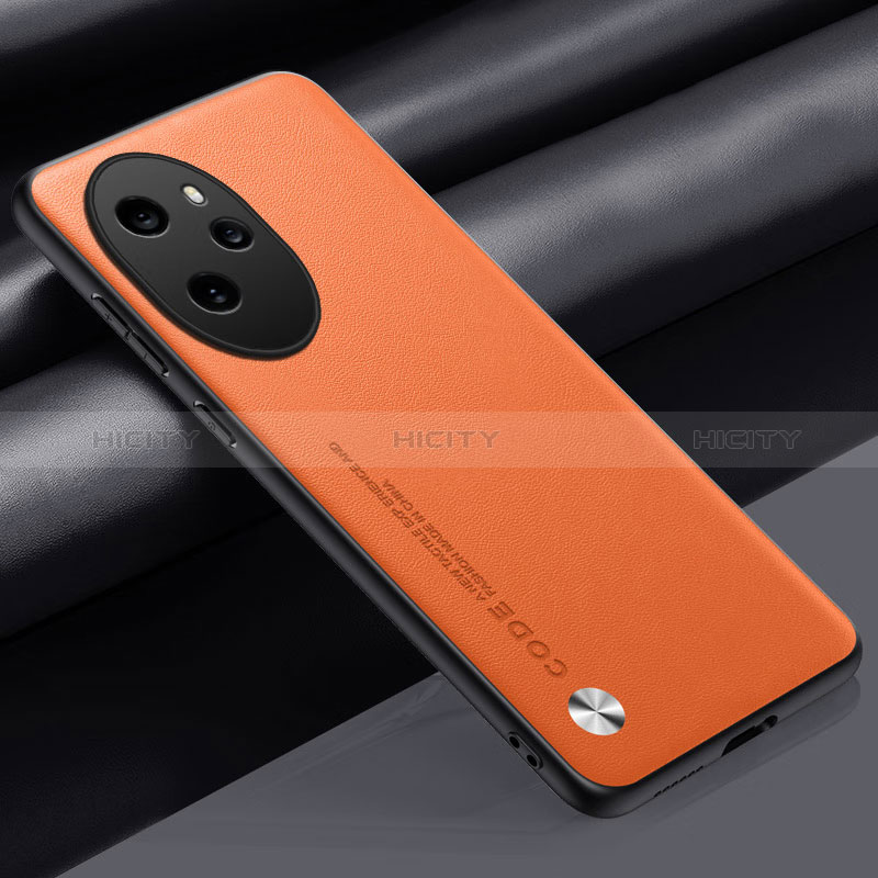 Handyhülle Hülle Luxus Leder Schutzhülle S02 für Huawei Honor 100 Pro 5G Orange