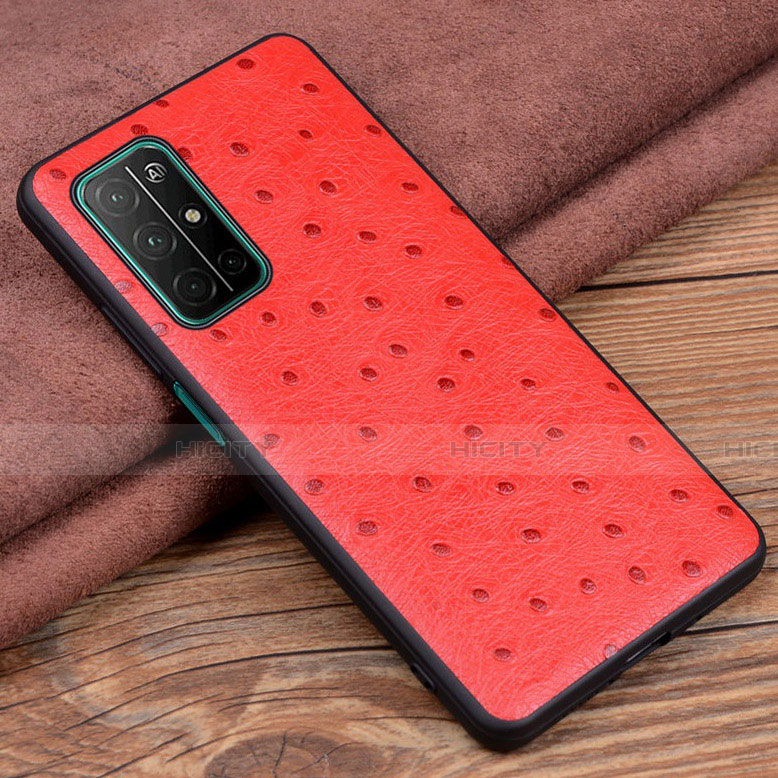 Handyhülle Hülle Luxus Leder Schutzhülle S02 für Huawei Honor 30S Rot