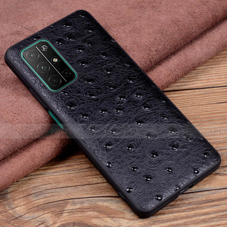 Handyhülle Hülle Luxus Leder Schutzhülle S02 für Huawei Honor 30S Schwarz