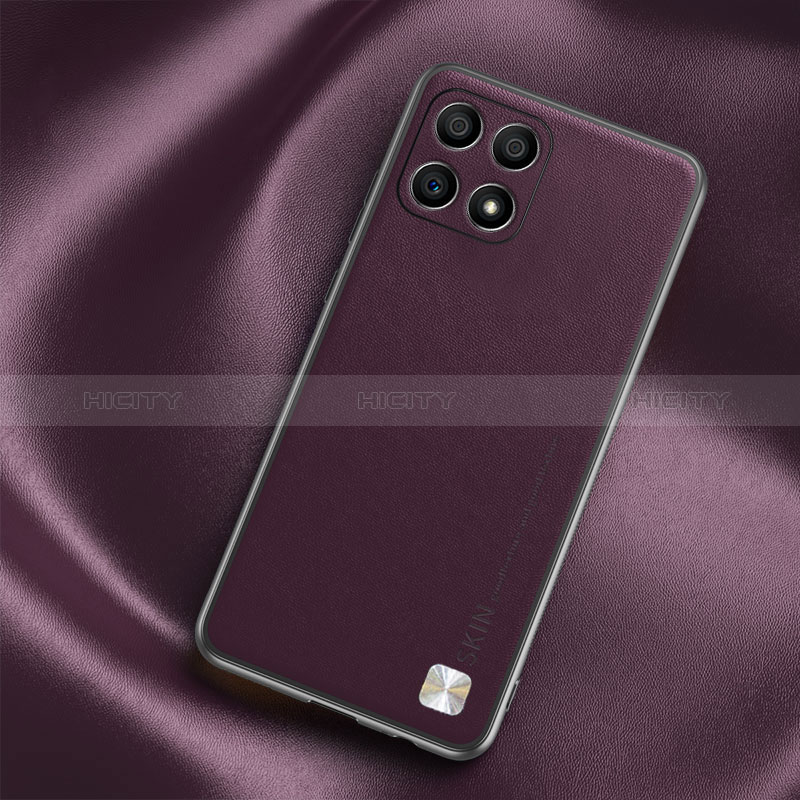 Handyhülle Hülle Luxus Leder Schutzhülle S02 für Huawei Honor X30i Violett