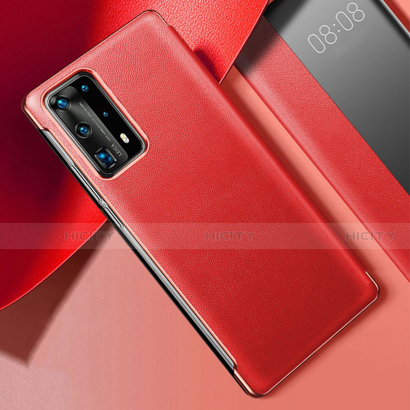 Handyhülle Hülle Luxus Leder Schutzhülle S02 für Huawei P40 Pro+ Plus Rot Plus