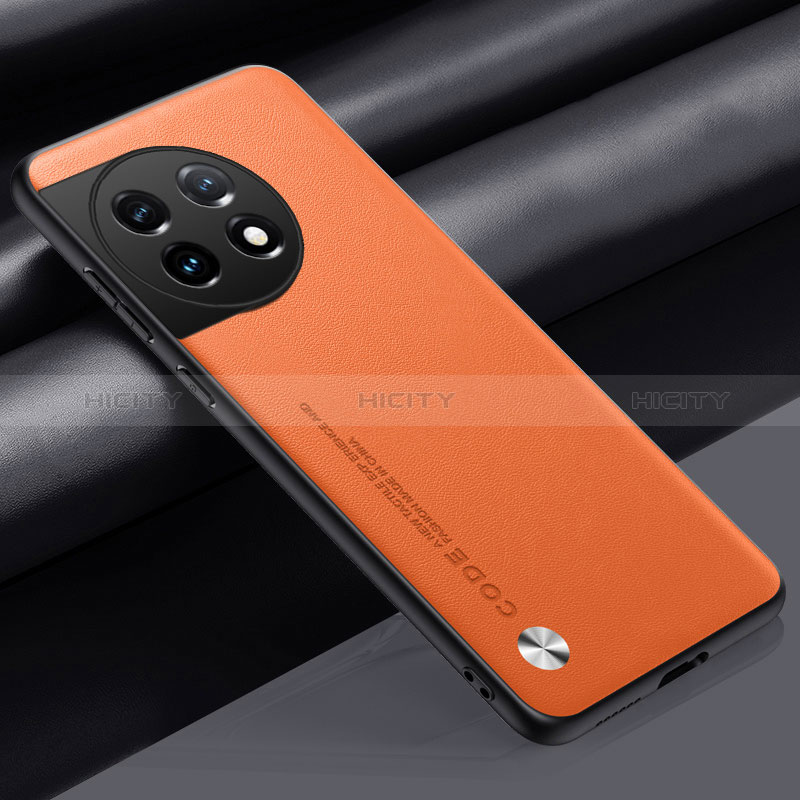 Handyhülle Hülle Luxus Leder Schutzhülle S02 für OnePlus 11 5G Orange Plus