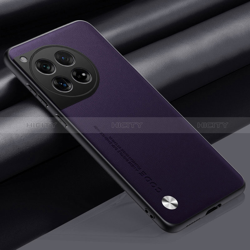 Handyhülle Hülle Luxus Leder Schutzhülle S02 für OnePlus 12R 5G Violett