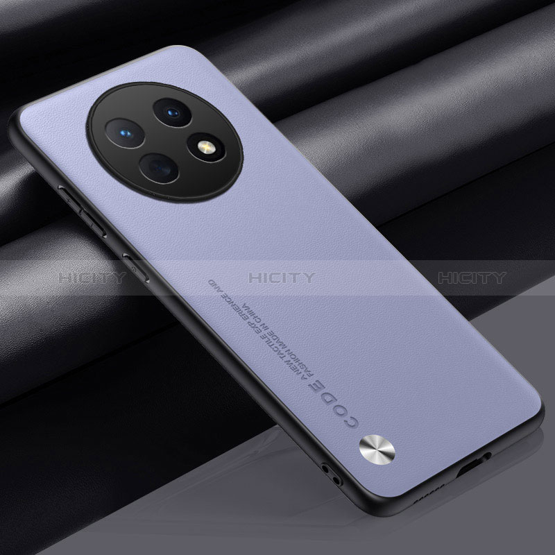 Handyhülle Hülle Luxus Leder Schutzhülle S02 für Oppo A2 Pro 5G Helles Lila