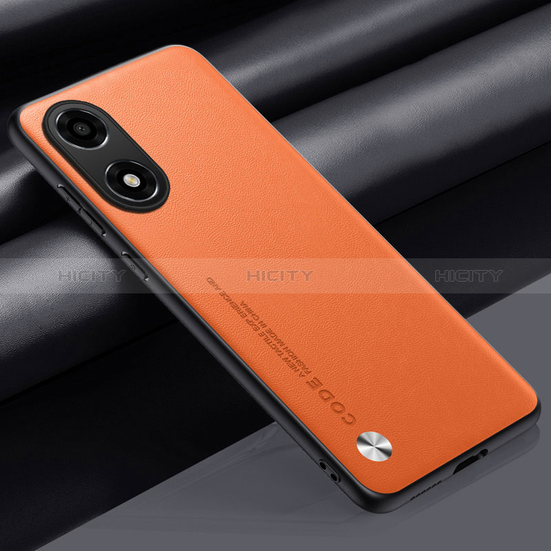 Handyhülle Hülle Luxus Leder Schutzhülle S02 für Oppo A2x 5G Orange Plus