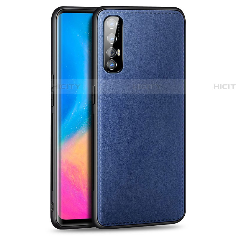 Handyhülle Hülle Luxus Leder Schutzhülle S02 für Oppo Find X2 Neo Blau