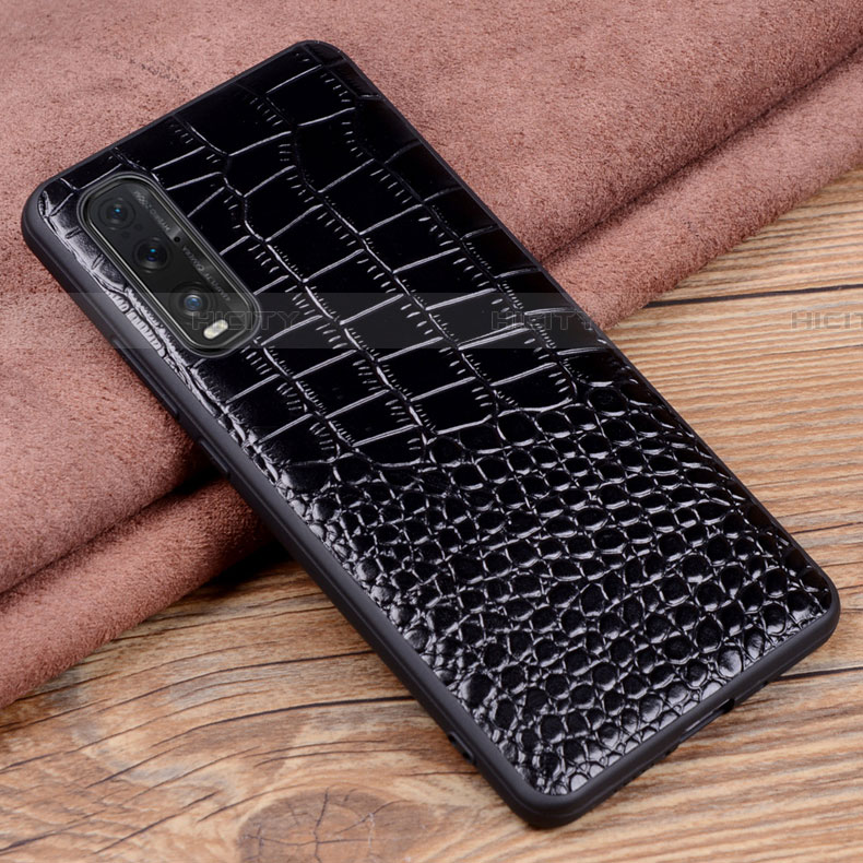 Handyhülle Hülle Luxus Leder Schutzhülle S02 für Oppo Find X2 Schwarz Plus