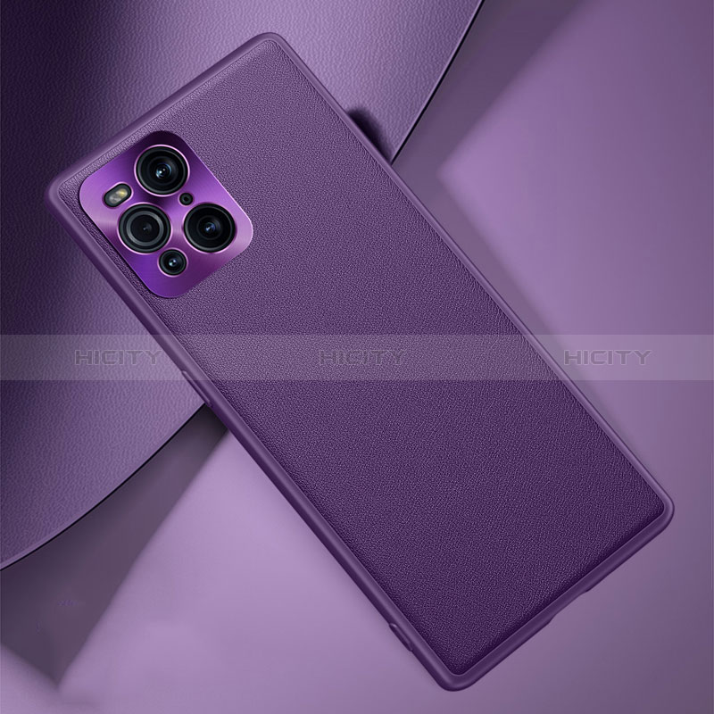 Handyhülle Hülle Luxus Leder Schutzhülle S02 für Oppo Find X3 5G Violett