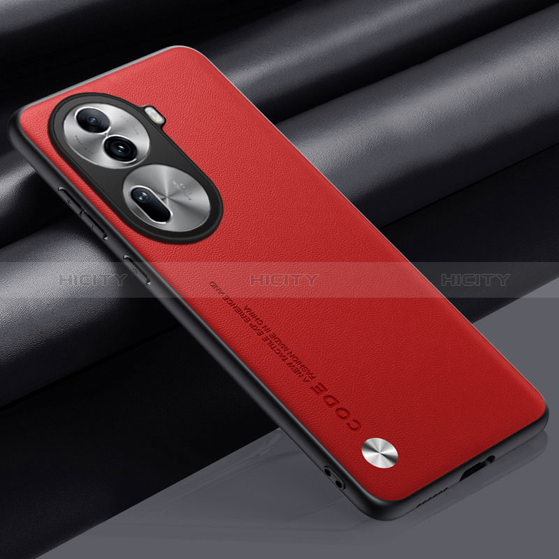 Handyhülle Hülle Luxus Leder Schutzhülle S02 für Oppo Reno11 Pro 5G Rot