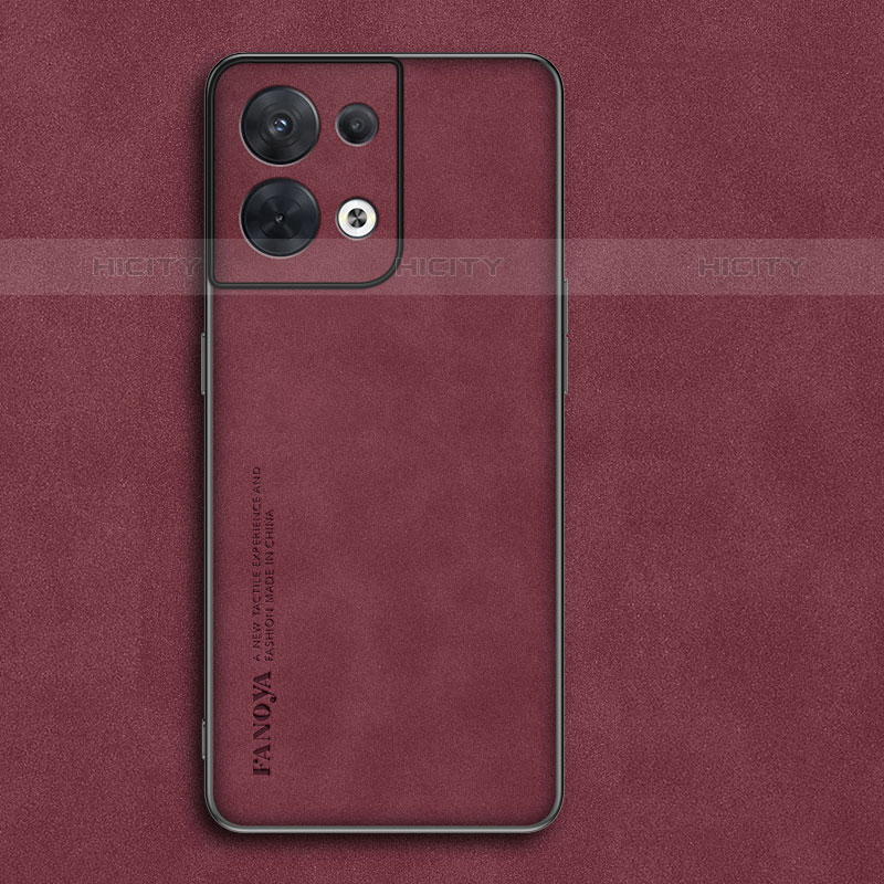 Handyhülle Hülle Luxus Leder Schutzhülle S02 für Oppo Reno8 5G Rot