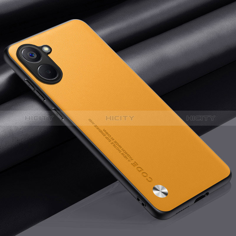 Handyhülle Hülle Luxus Leder Schutzhülle S02 für Realme 10S 5G Gelb