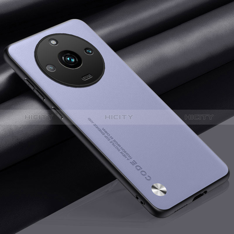 Handyhülle Hülle Luxus Leder Schutzhülle S02 für Realme 11 Pro 5G Helles Lila