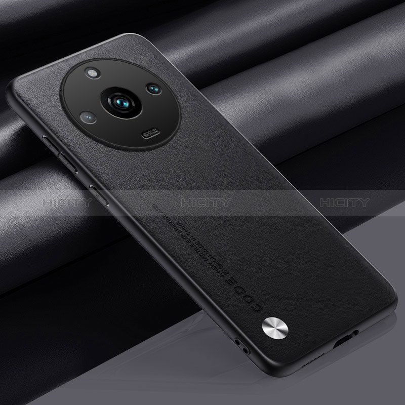 Handyhülle Hülle Luxus Leder Schutzhülle S02 für Realme 11 Pro+ Plus 5G Schwarz Plus