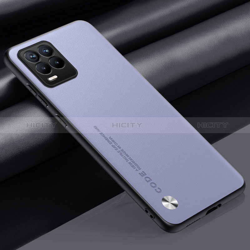 Handyhülle Hülle Luxus Leder Schutzhülle S02 für Realme 8 Pro Helles Lila