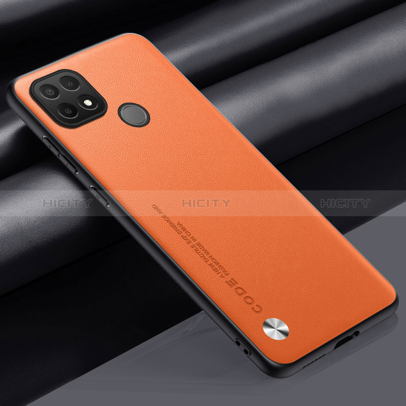 Handyhülle Hülle Luxus Leder Schutzhülle S02 für Realme C25Y India Orange Plus