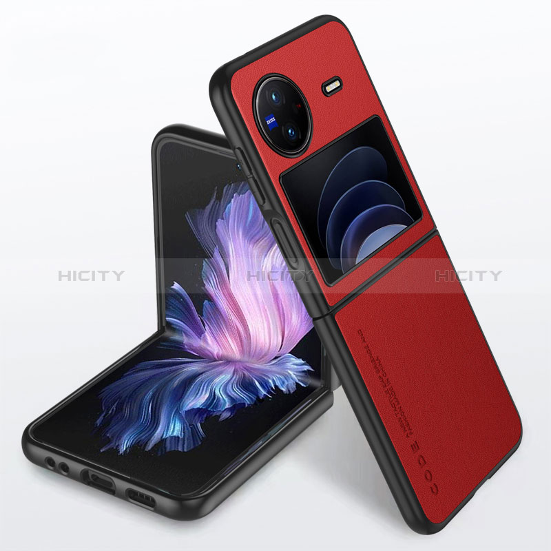 Handyhülle Hülle Luxus Leder Schutzhülle S02 für Vivo X Flip 5G Rot