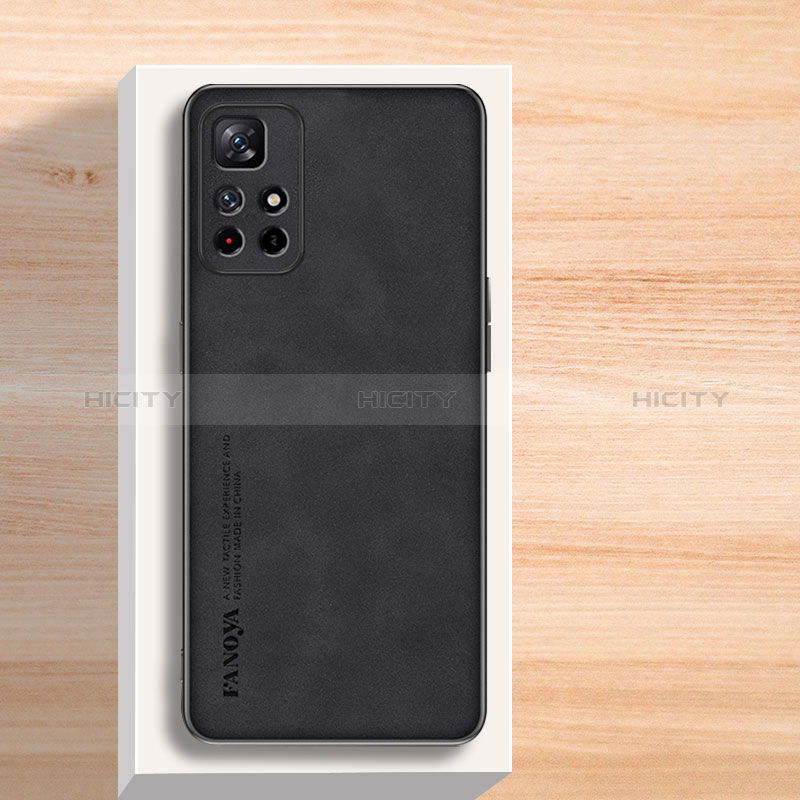 Handyhülle Hülle Luxus Leder Schutzhülle S02 für Xiaomi Poco M4 Pro 5G Schwarz