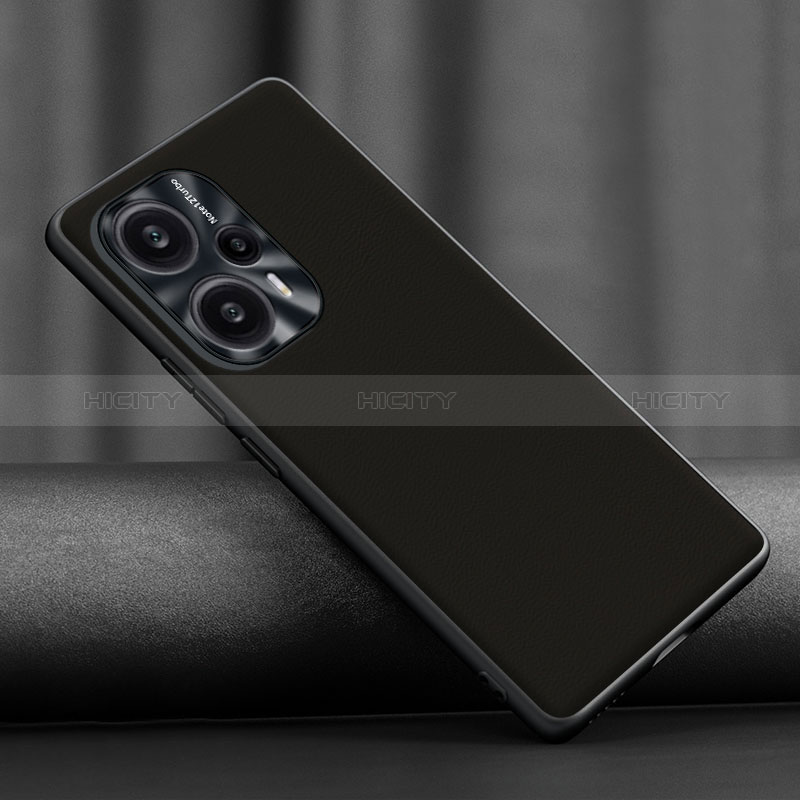 Handyhülle Hülle Luxus Leder Schutzhülle S02 für Xiaomi Redmi Note 12 Turbo 5G Schwarz