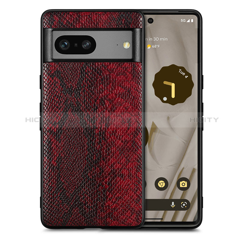 Handyhülle Hülle Luxus Leder Schutzhülle S02D für Google Pixel 7 5G Rot