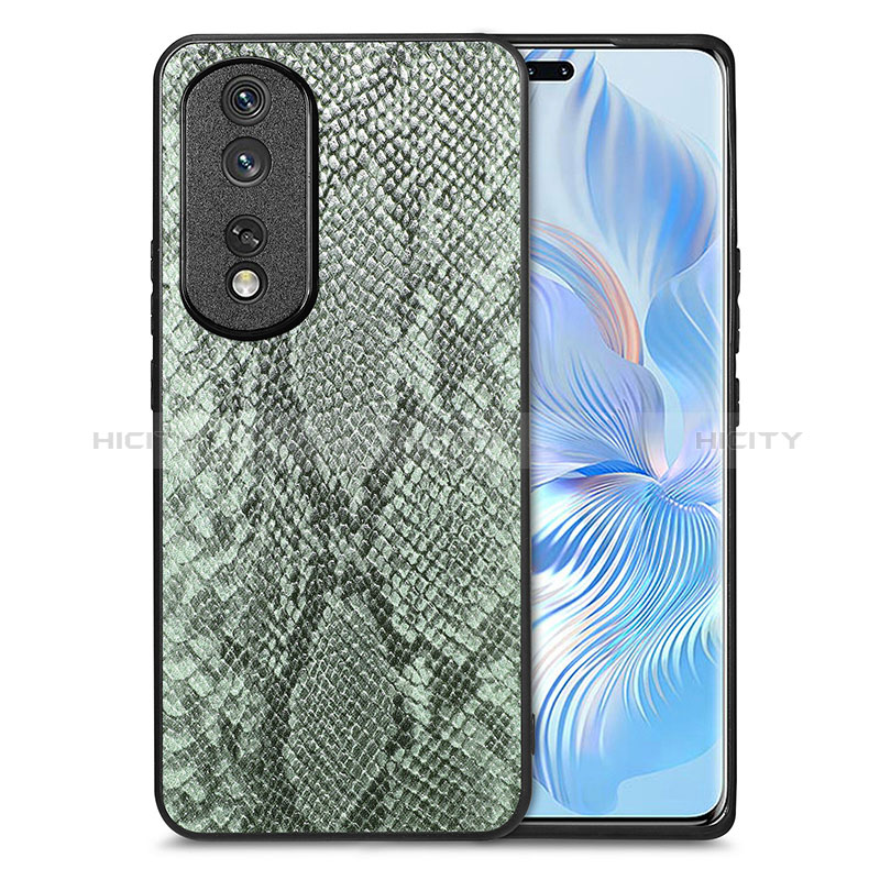 Handyhülle Hülle Luxus Leder Schutzhülle S02D für Huawei Honor 80 Pro Flat 5G Grün Plus