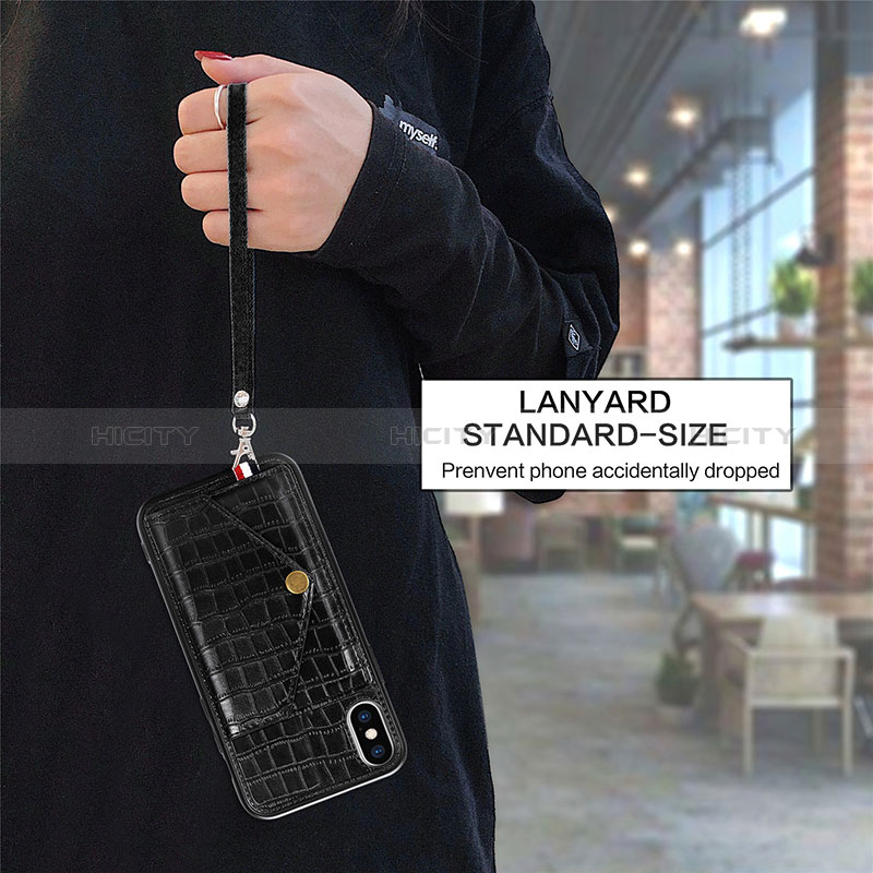 Handyhülle Hülle Luxus Leder Schutzhülle S02D für Samsung Galaxy A11 groß
