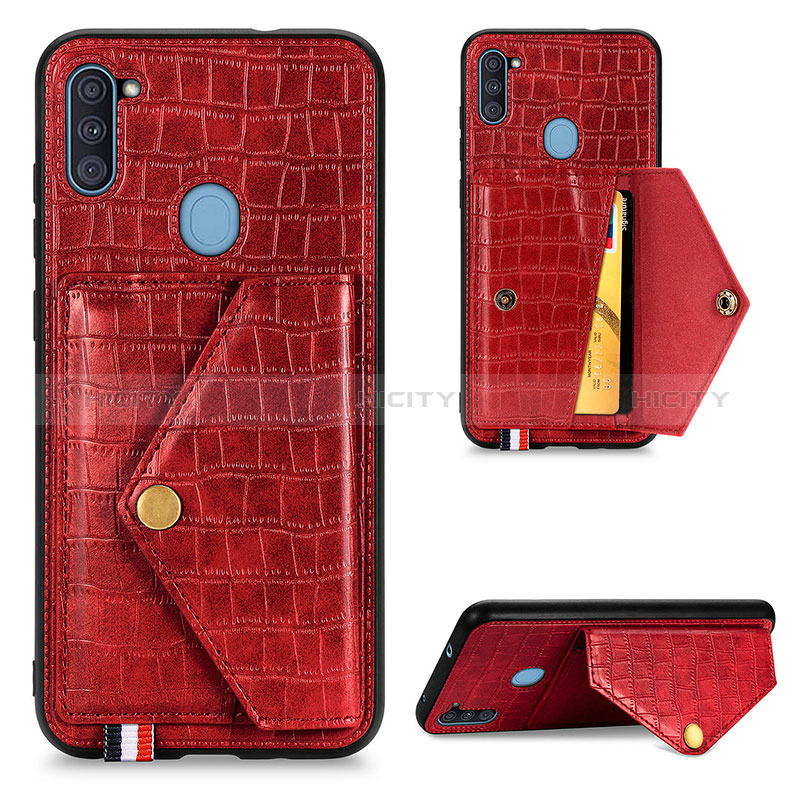 Handyhülle Hülle Luxus Leder Schutzhülle S02D für Samsung Galaxy M11