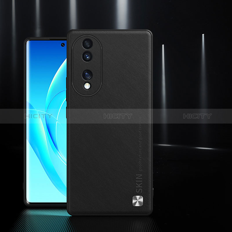 Handyhülle Hülle Luxus Leder Schutzhülle S03 für Huawei Honor 70 5G Schwarz