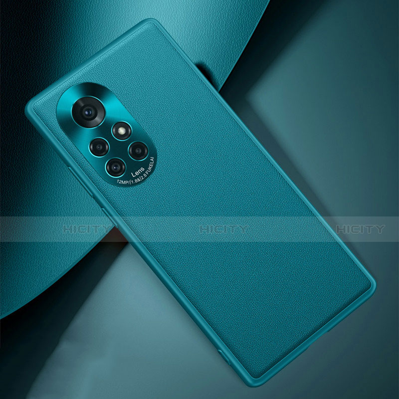 Handyhülle Hülle Luxus Leder Schutzhülle S03 für Huawei Nova 8 Pro 5G Cyan