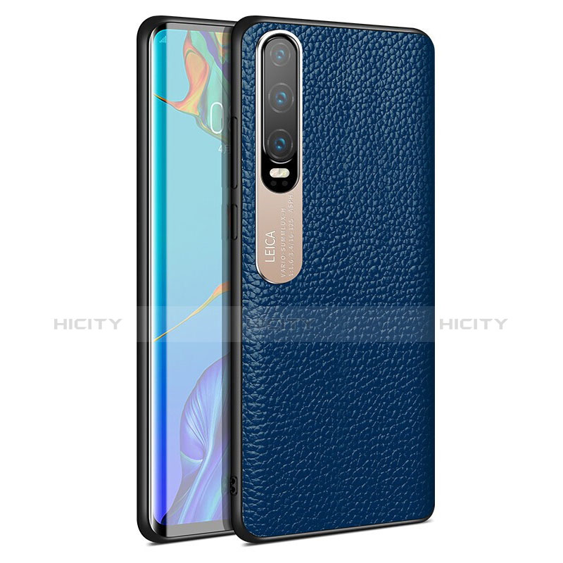 Handyhülle Hülle Luxus Leder Schutzhülle S03 für Huawei P30 Blau Plus