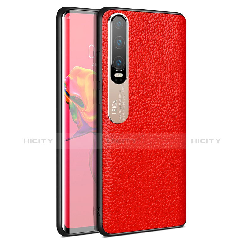 Handyhülle Hülle Luxus Leder Schutzhülle S03 für Huawei P30 Rot Plus