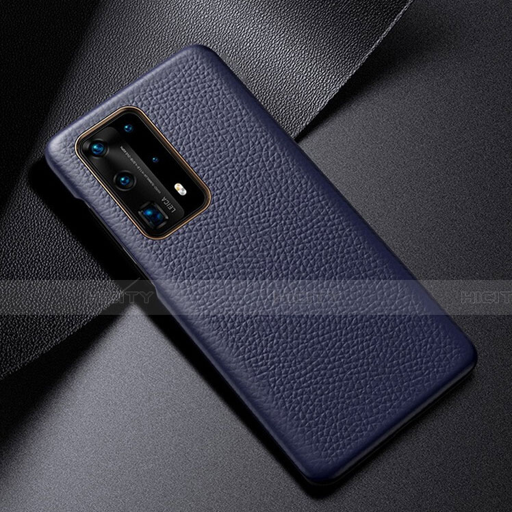 Handyhülle Hülle Luxus Leder Schutzhülle S03 für Huawei P40 Pro+ Plus Blau