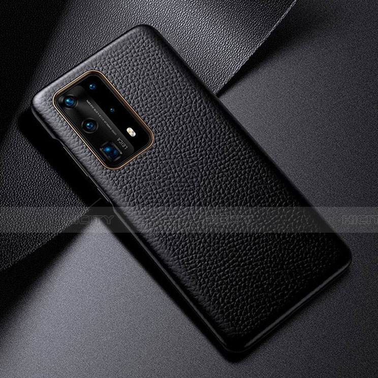 Handyhülle Hülle Luxus Leder Schutzhülle S03 für Huawei P40 Pro+ Plus Schwarz