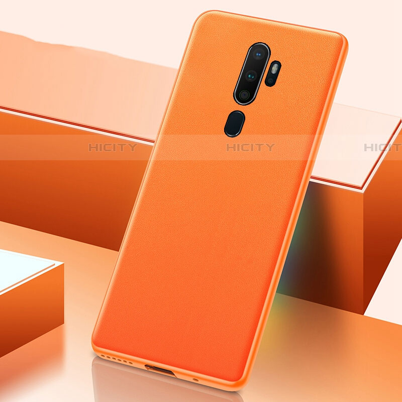 Handyhülle Hülle Luxus Leder Schutzhülle S03 für Oppo A5 (2020) Orange Plus