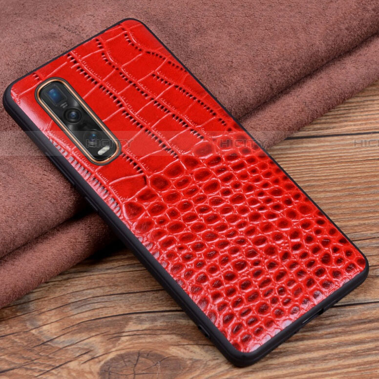 Handyhülle Hülle Luxus Leder Schutzhülle S03 für Oppo Find X2 Pro Rot