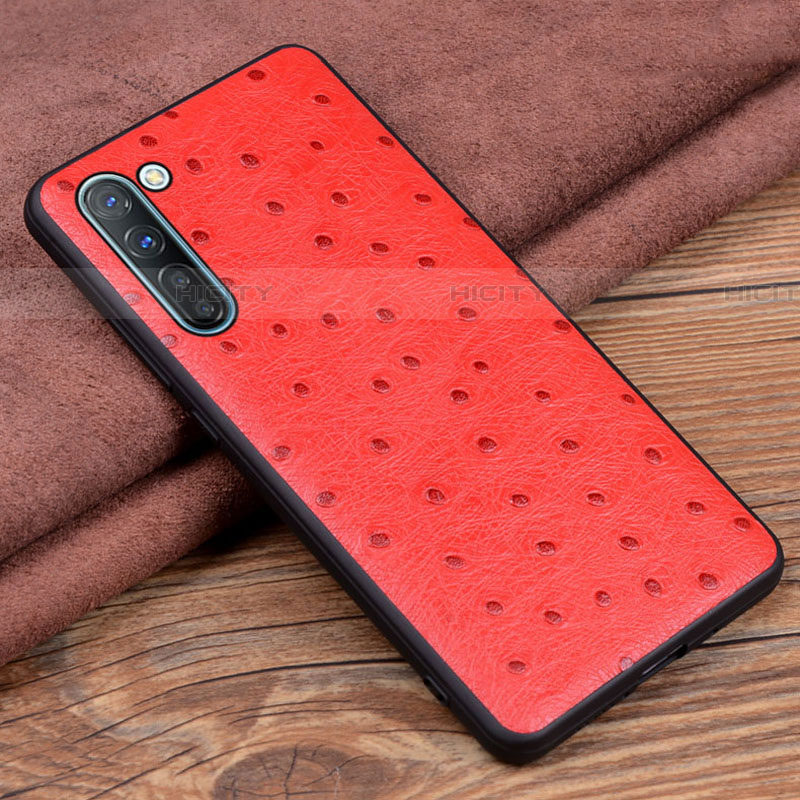 Handyhülle Hülle Luxus Leder Schutzhülle S03 für Oppo Reno3 Rot Plus