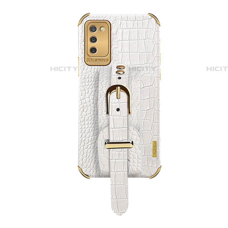 Handyhülle Hülle Luxus Leder Schutzhülle S03 für Samsung Galaxy A03s Weiß