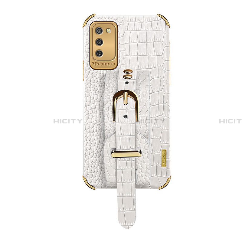 Handyhülle Hülle Luxus Leder Schutzhülle S03 für Samsung Galaxy F02S SM-E025F Weiß