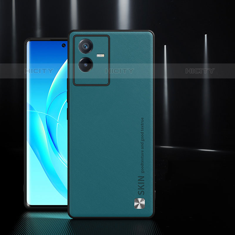 Handyhülle Hülle Luxus Leder Schutzhülle S03 für Vivo iQOO Z6x Cyan Plus