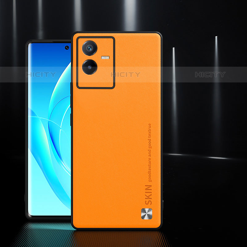 Handyhülle Hülle Luxus Leder Schutzhülle S03 für Vivo Y73t Orange