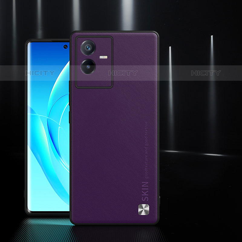 Handyhülle Hülle Luxus Leder Schutzhülle S03 für Vivo Y73t Violett Plus