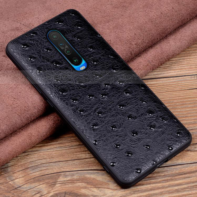 Handyhülle Hülle Luxus Leder Schutzhülle S03 für Xiaomi Redmi K30 4G Schwarz