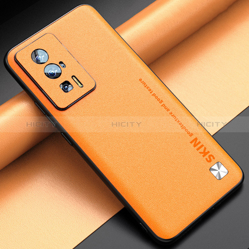 Handyhülle Hülle Luxus Leder Schutzhülle S03 für Xiaomi Redmi K60 5G Orange Plus