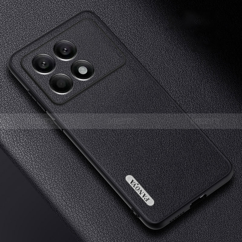 Handyhülle Hülle Luxus Leder Schutzhülle S03 für Xiaomi Redmi K70E 5G Schwarz