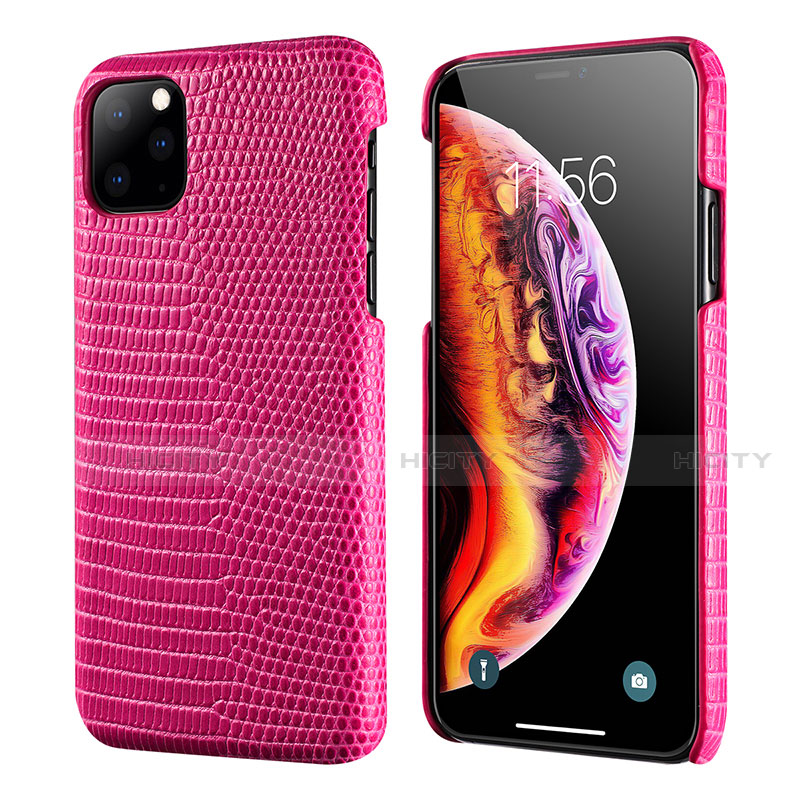 Handyhülle Hülle Luxus Leder Schutzhülle S04 für Apple iPhone 11 Pro Max Pink