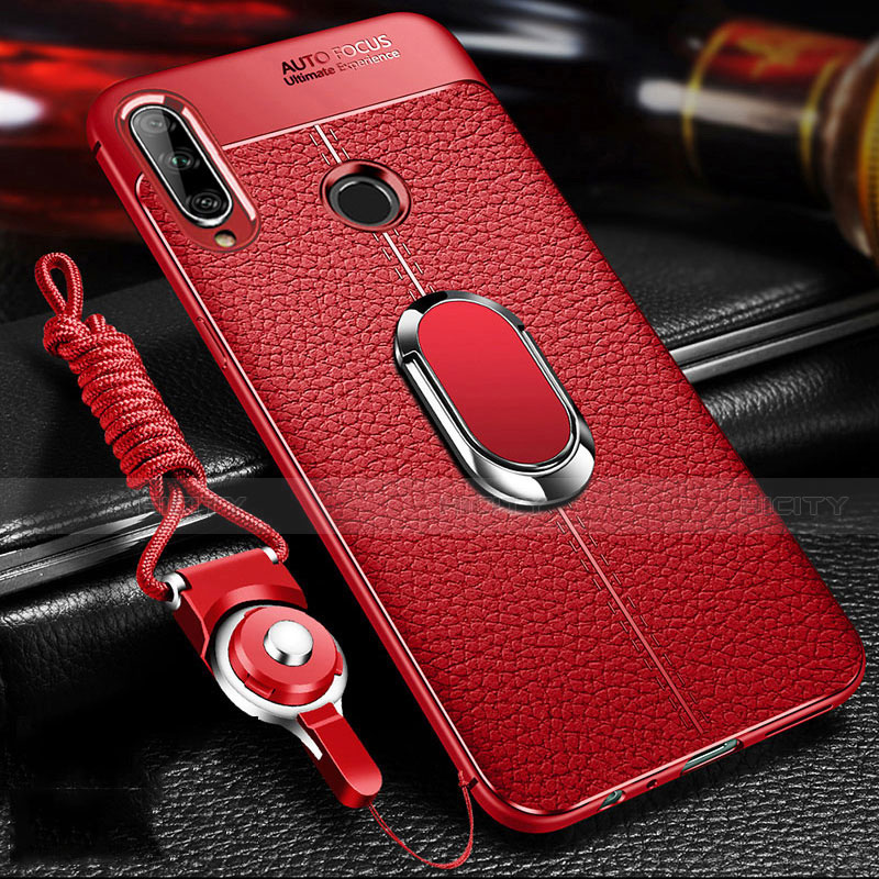 Handyhülle Hülle Luxus Leder Schutzhülle S04 für Huawei Enjoy 10 Plus Rot