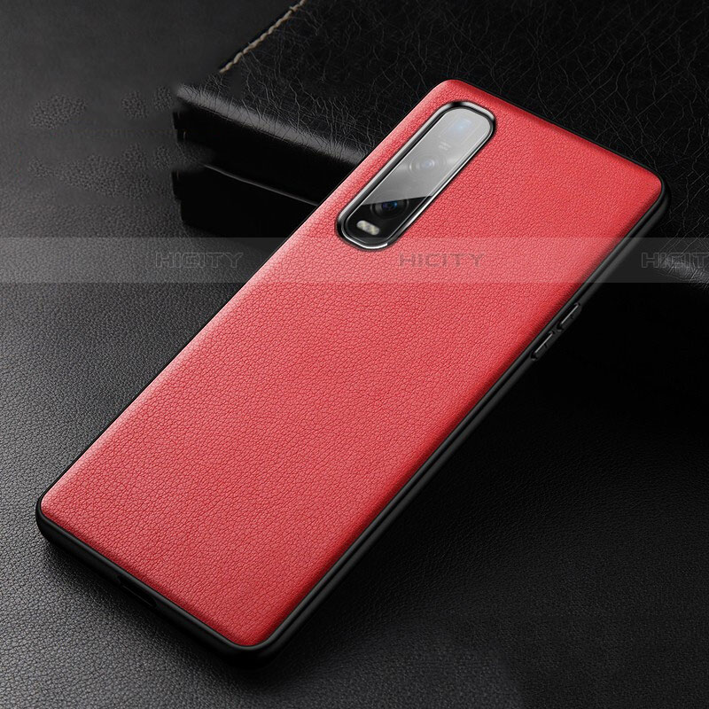 Handyhülle Hülle Luxus Leder Schutzhülle S04 für Oppo Find X2 Pro Rot