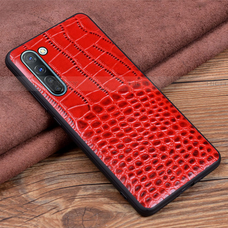 Handyhülle Hülle Luxus Leder Schutzhülle S04 für Oppo Reno3 Rot