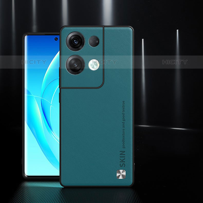 Handyhülle Hülle Luxus Leder Schutzhülle S04 für Oppo Reno8 Pro 5G Grün