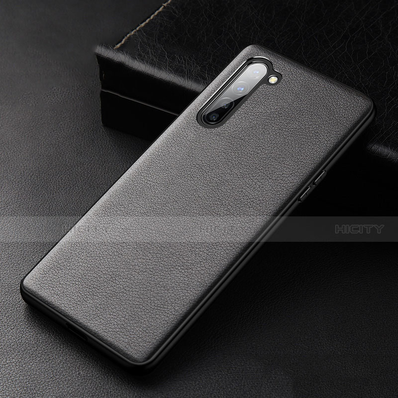 Handyhülle Hülle Luxus Leder Schutzhülle S05 für Oppo F15 Schwarz